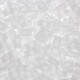 Miyuki half tila 5x2.4mm beads - Crystal matted HTL-131F